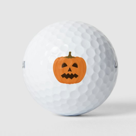 Balles De Golf Éffrayant visage citrouille d'Halloween. Cute Jack (Devant)