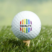 Balles De Golf Egalité Pride Arc-en-ciel (T-shirt Insitu)
