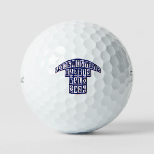 Balles De Golf Élections présidentielles Harris Walz 2024 (Recto)