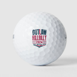 Balles De Golf Élections Vintage Outlaw Hillbilly Drapeau américa