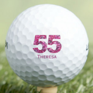 Balles De Golf Élégant 55e cadeau pour Godmère - Floral Keepsaké