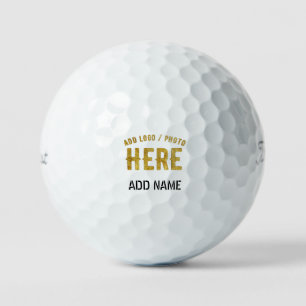 BALLES DE GOLF ÉLÉGANT BLANC PERSONNALISABLE MODERNE MARQUE VÉRIF