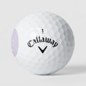 Balles De Golf Élégant moderne do-it-yourself Lavande Blanc Golfe (Logo)