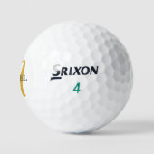 Balles De Golf Élégant Monogramme Or Srixon Soft Feel 12 Pack (Logo)