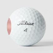 Balles De Golf Elegant Rose Gold Luxe Shimmer Monogram (Logo)