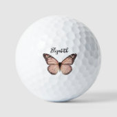 Balles De Golf Élégante Monarque papillon Dames personnalisées (Recto)