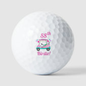 Balles De Golf Élégante partie de golf féminin Panier 88e anniver (Recto)