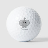 Balles De Golf Elephant Design Personalised (Recto)