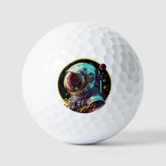 Balles De Golf Elevez votre jeu avec notre astronaute (Recto)