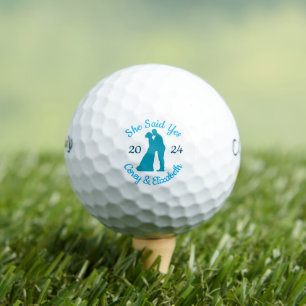 Balles De Golf Elle A Dit Oui Noms Personnalisés