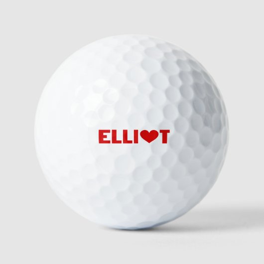 Balles De Golf Elliot Love (Recto)