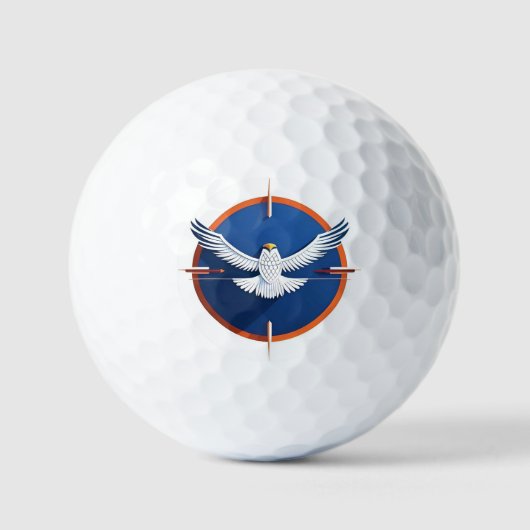 Balles De Golf Emblème de l'aigle américain (Recto)