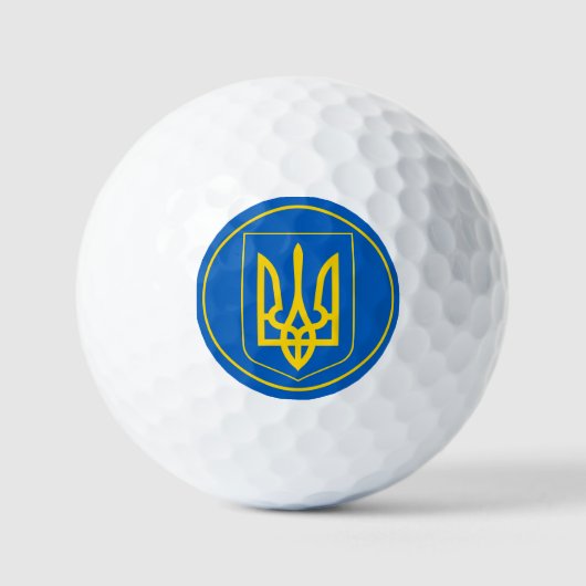 Balles De Golf emblème de l'ukraine (Recto)