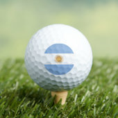 Balles De Golf Emblème du drapeau argentin (T-shirt Insitu)