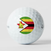 Balles De Golf Emblème du drapeau du Zimbabwe (Recto)