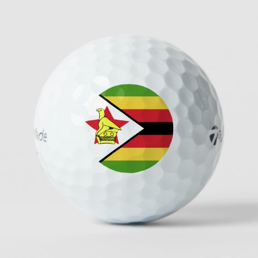 Balles De Golf Emblème du drapeau du Zimbabwe (Recto)
