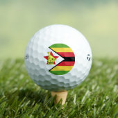 Balles De Golf Emblème du drapeau du Zimbabwe (T-shirt Insitu)