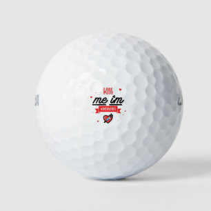 Balles De Golf Embrassez-Moi Je Suis Vacciné