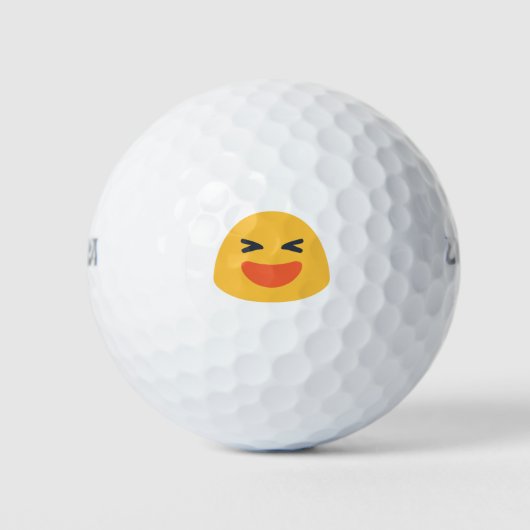 Balles De Golf Emoji riant (Devant)