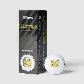 Balles De Golf émoticônes clowns (Emballage)