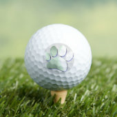 Balles De Golf Empreinte de patte en métal brossé (T-shirt Insitu)