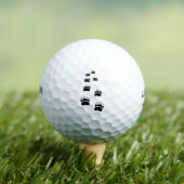 Balles De Golf Empreintes de pattes d'ours (T-shirt Insitu)