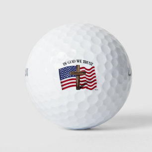 Balles De Golf En Dieu, nous faisons confiance à la Croix robuste