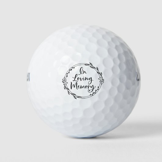 Balles De Golf En mémoire d'amour (Devant)