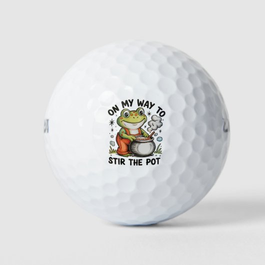 Balles De Golf En route pour remuer le pot drôle de grenouille sa (Devant)