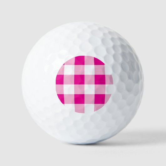Balles De Golf en vichy Motif (Recto)