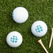 Balles De Golf en vichy Motif (Herbe in situ)