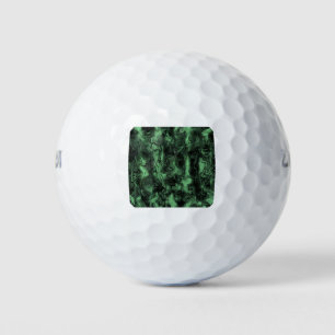 Balles De Golf Energie Nerveuse Grungy Art Abstrait Cendres Verte
