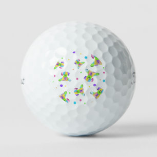 Balles De Golf enfants arc-en-ciel chien chiot pois couleurs vive