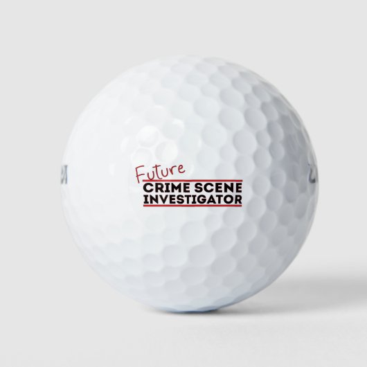 Balles De Golf Enquêteur sur la scène du crime futur (Devant)