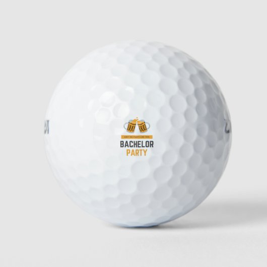 Balles De Golf Enterrement de vie de garçon (Devant)