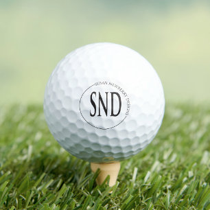 Balles De Golf Entreprise de logo rond simple personnalisé
