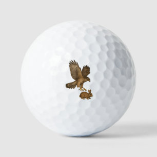 Balles De Golf Épervier en piqué – Illustration naturaliste préci