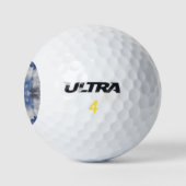 Balles De Golf Équilibrer un nuage souple blanc heureux, réflexio (Logo)