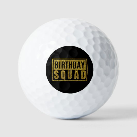 Balles De Golf Équipe d'anniversaire (Recto)