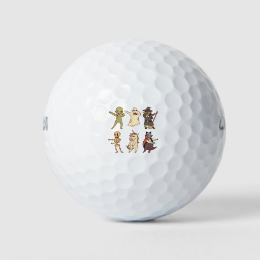 Balles De Golf Équipe de danseurs Dab Halloween (Devant)
