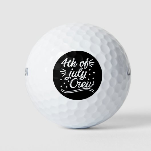 Balles De Golf Équipe du 4 juillet (Devant)
