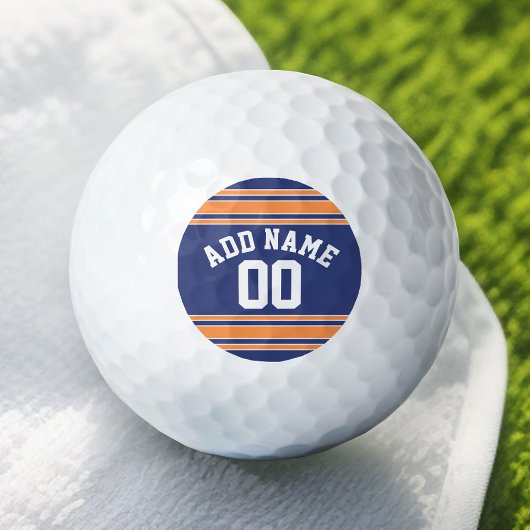 Balles De Golf Équipe Jersey avec nom et numéro personnalisés