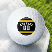 Balles De Golf Équipe Jersey avec nom et numéro personnalisés