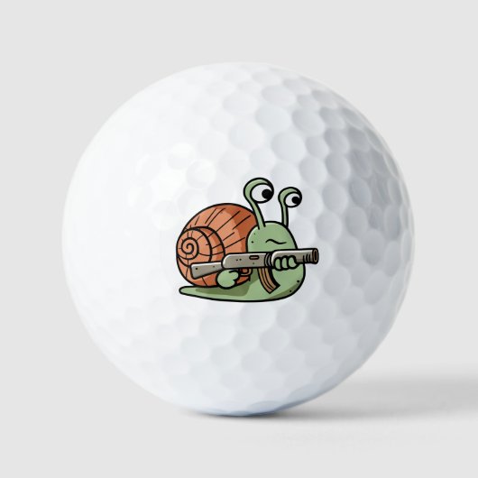Balles De Golf Escargot armé (Recto)