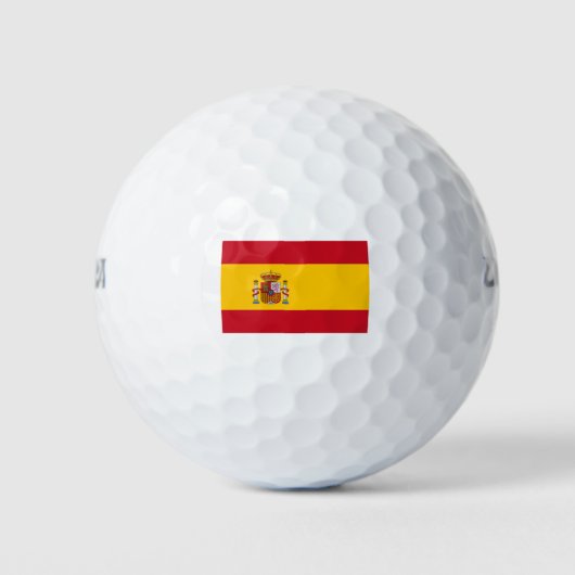 Balles De Golf Espagne - Drapeau national - Actuel (Devant)