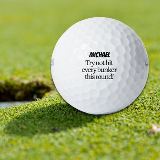Balles De Golf Essaie personnalisé de ne pas toucher chaque casie