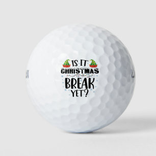 Balles De Golf Est-ce déjà les vacances de Noël Drôle de professe