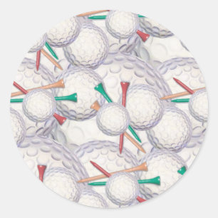 Balles de golf et Stickers Tee - shirt