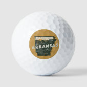 Balles De Golf État de Retro Arkansas (Recto)