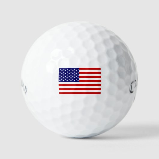 Balles De Golf États-Unis Drapeau css gbcnt (Recto)
